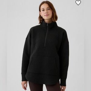 GapFit Quilted Jacquard Half-Zip Pullover